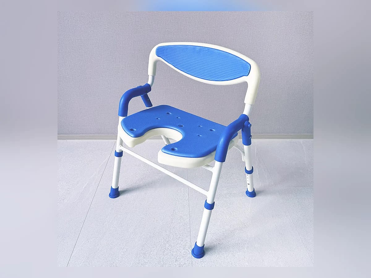 노인 환자 목욕의자 접이식 샤워의자 어르신 욕실 U형 이미지 1