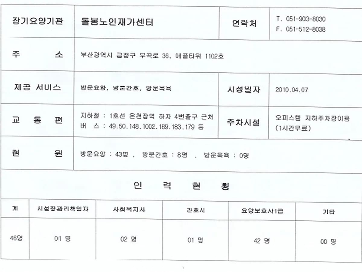 돌봄노인재가센터 이미지 2