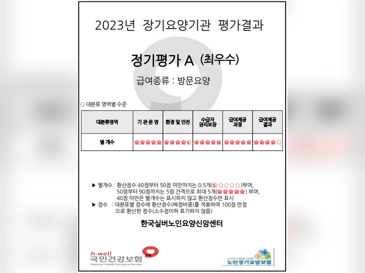 한국실버노인요양신암센터 이미지 3