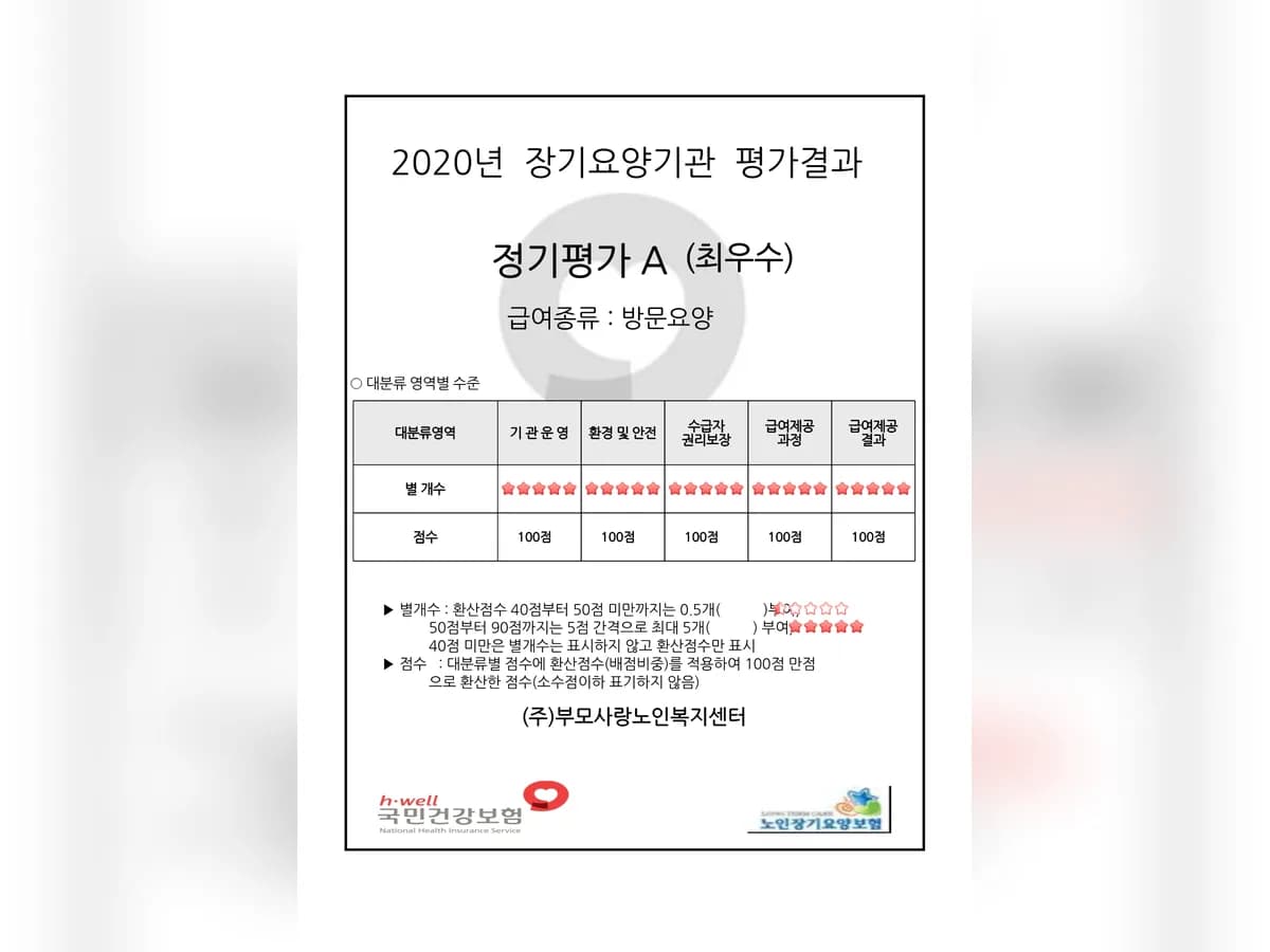 (주)부모사랑노인복지센터 이미지 1