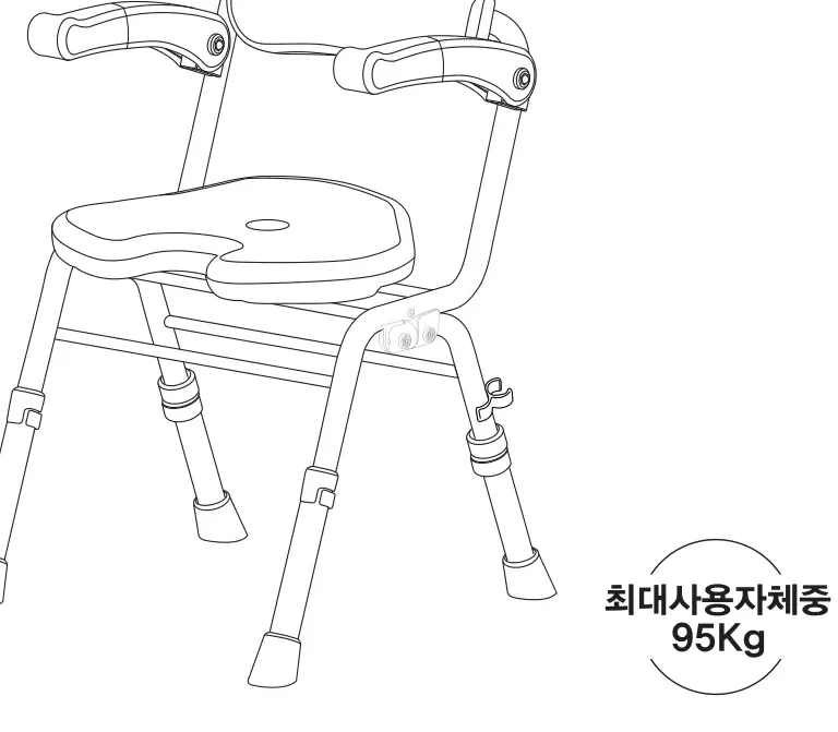 ASC-502 목욕의자 (최대 사용자 체중 95Kg)