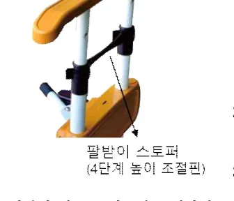 팔받이 스토퍼 (4단계 높이 조절핀)