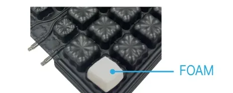 공기 셀 내부에 내장된 FOAM(폴리우레탄 폼)