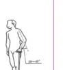 지팡이 길이 결정 — 발끝 앞 바깥 20cm, 팔꿈치 각도 30~40°