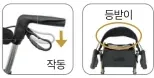 의자에 앉을 때 — 등받이