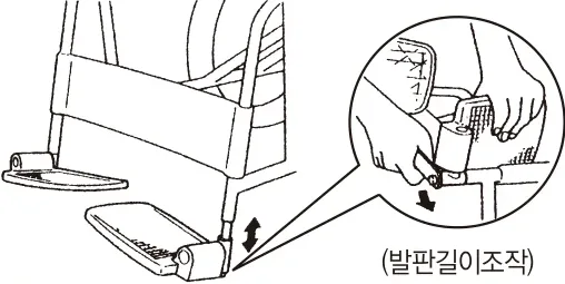 발판 길이 조작