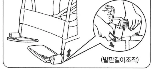 발판 길이 조작