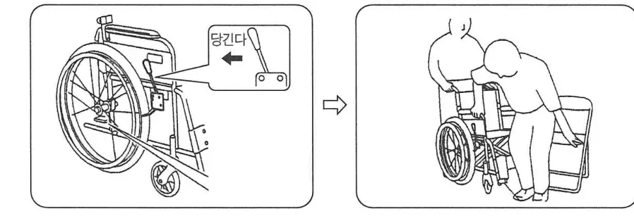 타는 순서 1 — 브레이크 걸기 → 일어서서 타기
