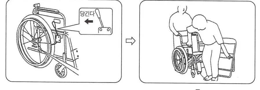 타는 순서 1 — 브레이크 걸기 → 일어서서 타기
