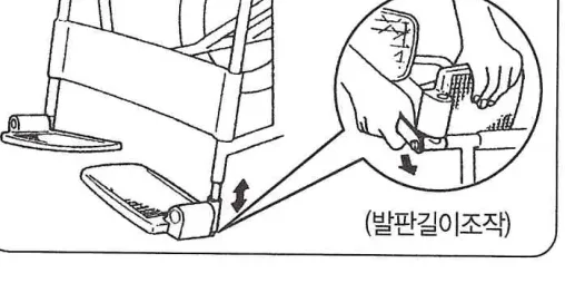 발판 길이 조작