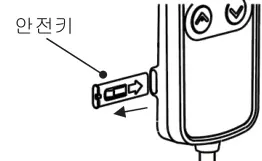 볼펜으로 안전 키 빼기