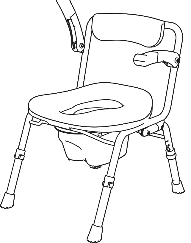 이동변기 APT-301 제품 외관 (최대 사용자체중 95Kg)