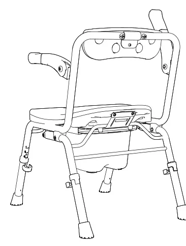 사용자 체격에 맞게 다리 높이 조절
